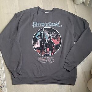 Fleetwood Mac Rumours Vintage Graphic Unisex Crewneck Sweatshirt Gray - Size L